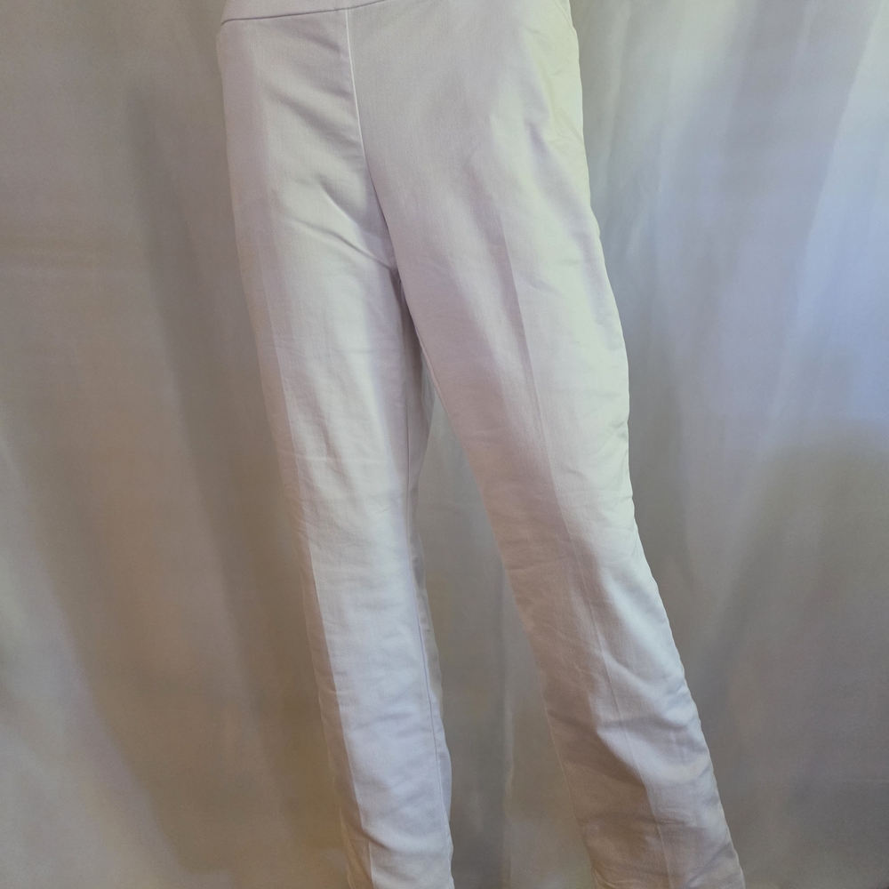 Classic White Straight-Leg Women’s Pants